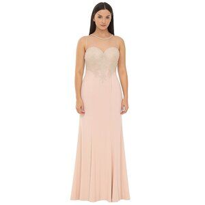 Babyonlinedress Beige Formal Prom Wedding Pageant Dress Size L NWT